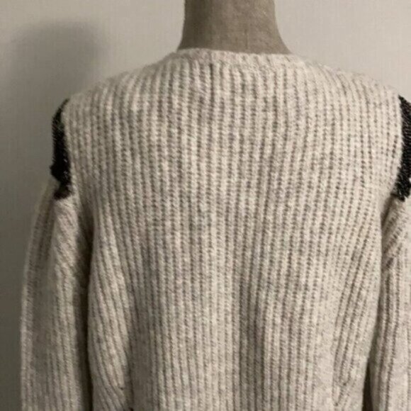 LINE the Label Knit Sweater Large​​​​​​​ Chain Shoulders - Picture 10 of 12